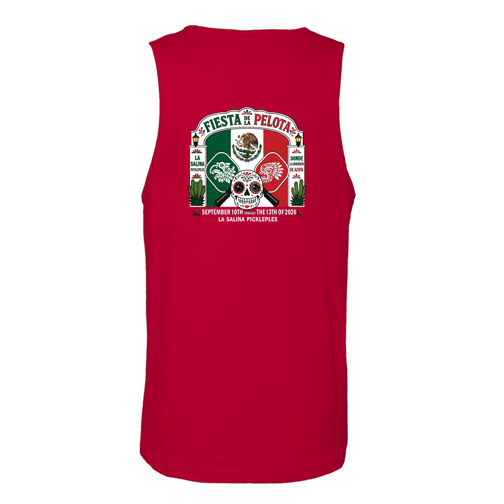 La Salina Baja California Women Tshirt Sleeveless Design 501 RED