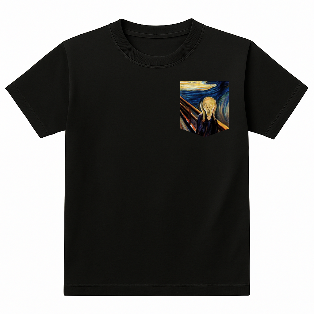 Pocket Black Tshirt 1 Design 10