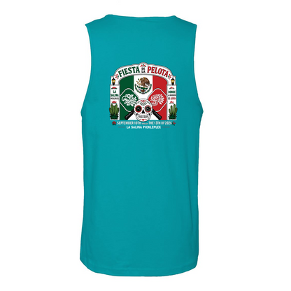 La Salina Baja California Women  Tshirt Sleeveless Design 501 SKYBLUE
