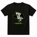 Pickleball Black Tshirt Design 01
