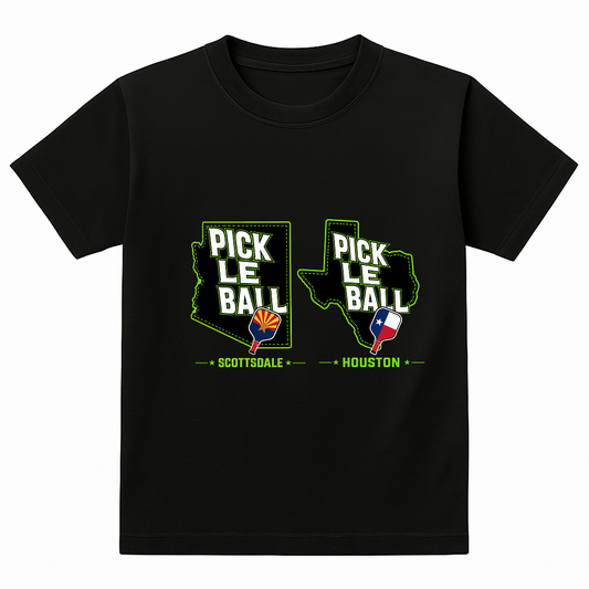 Pickleball Black Tshirt Design 03