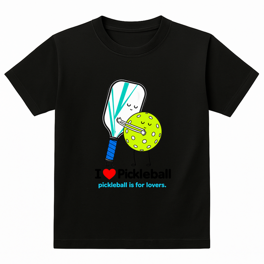 Pickleball Black Tshirt Design 04