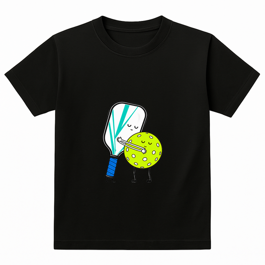 Pickleball Black Tshirt Without Text Design 01