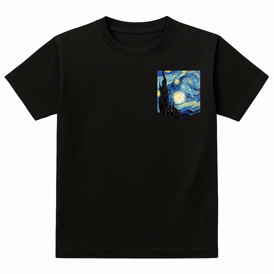 Pocket Black Tshirt 1 Design 9