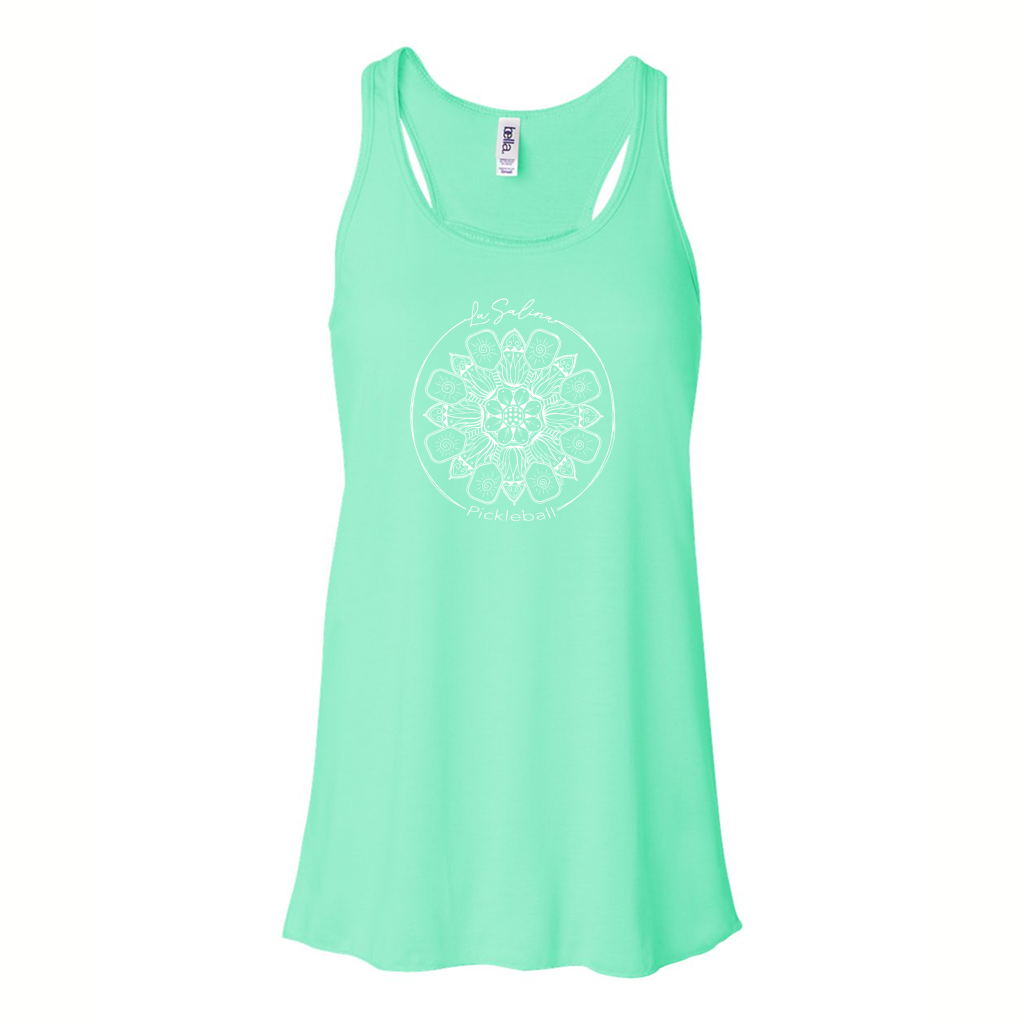 La Salina Pickleball Women's Flowy Racerback Tank Design 02