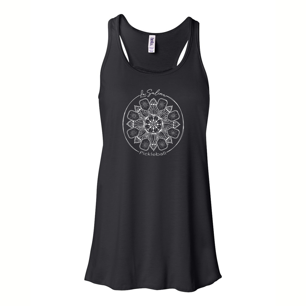 La Salina Pickleball Women's Flowy Racerback Tank Design 04