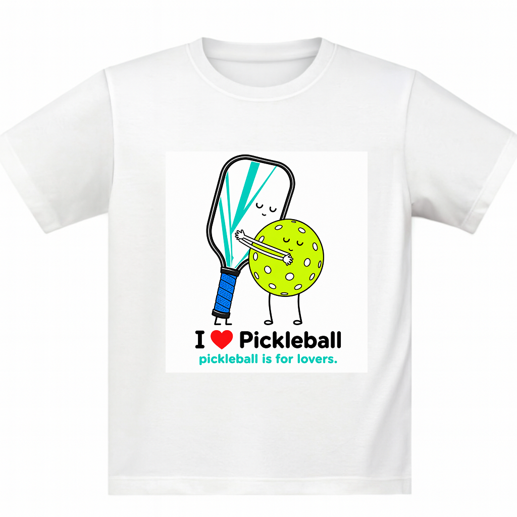 Pickleball White Tshirt Design 03