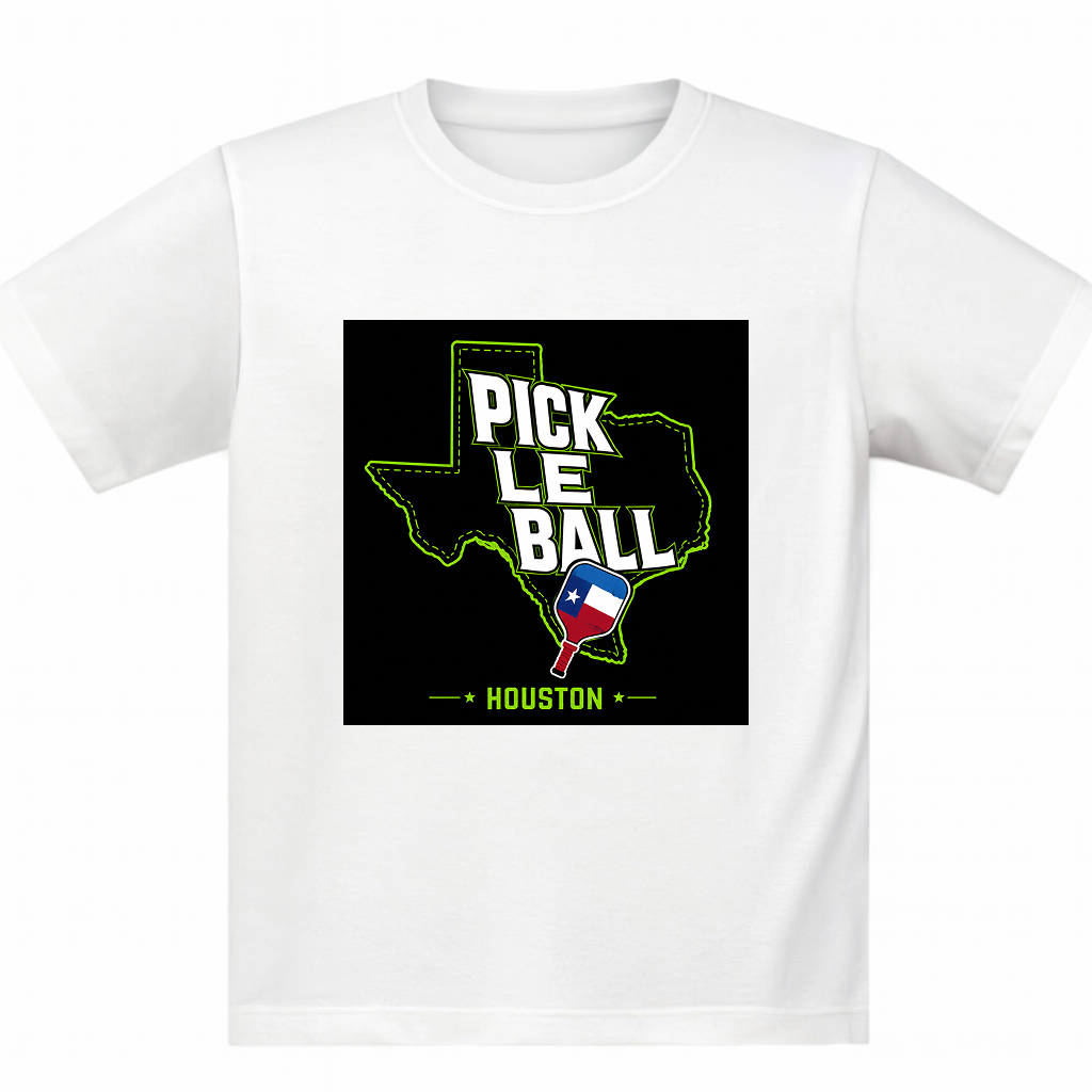 Pickleball White Tshirt Design 04